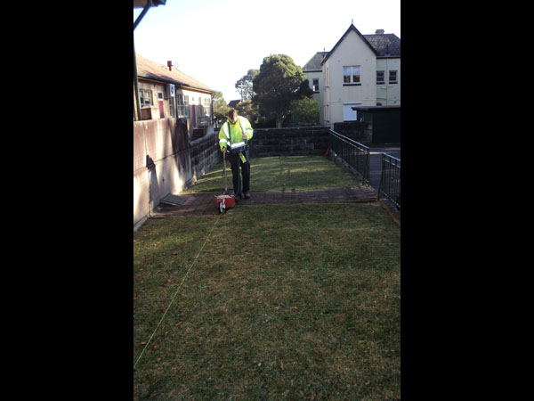 The Investigation being undertaken utilising the Sir-3000 and 400 MHz Antenna.